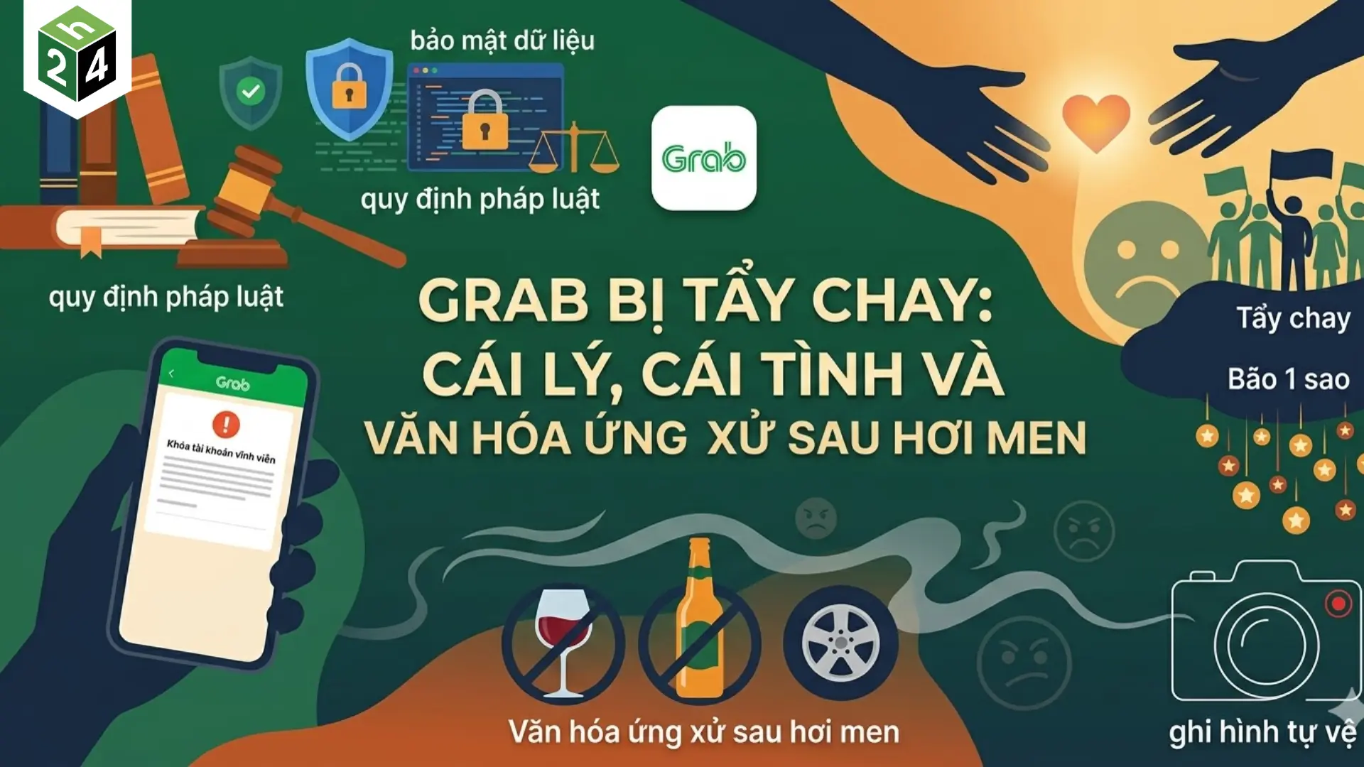 Grab bị tẩy chay Cái lý, cái tình và văn hóa ứng xử sau hơi men 1