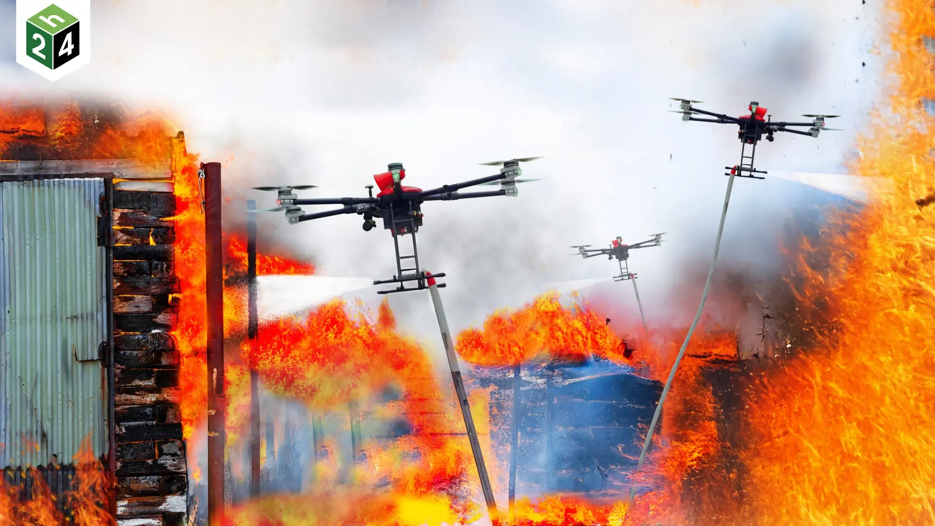 UAV chữa cháy giải cứu hẻm sâu và nhà cao tầng