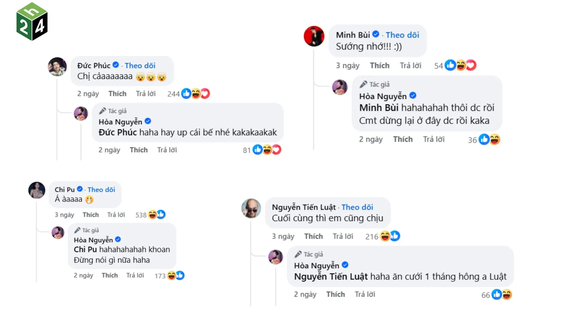 Khán giả và bạn bè trong showbiz gửi lời chúc phúc