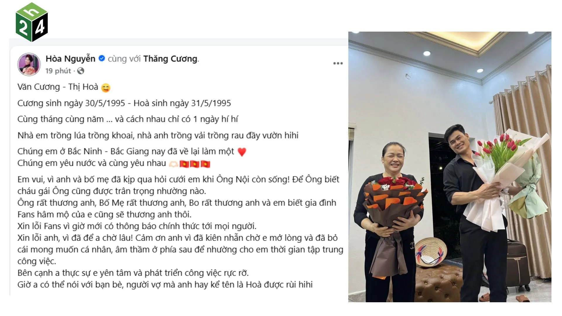 Cặp đôi đã ra mắt gia đình và nhận được sự ủng hộ