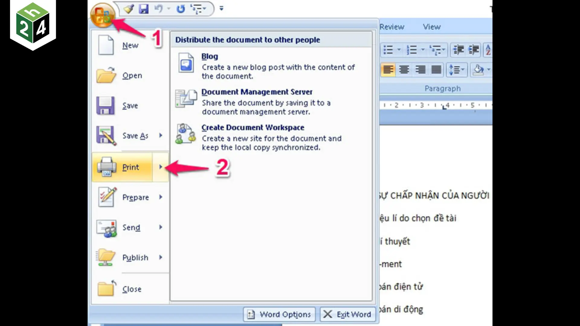cách chuyển file PDF sang File Word